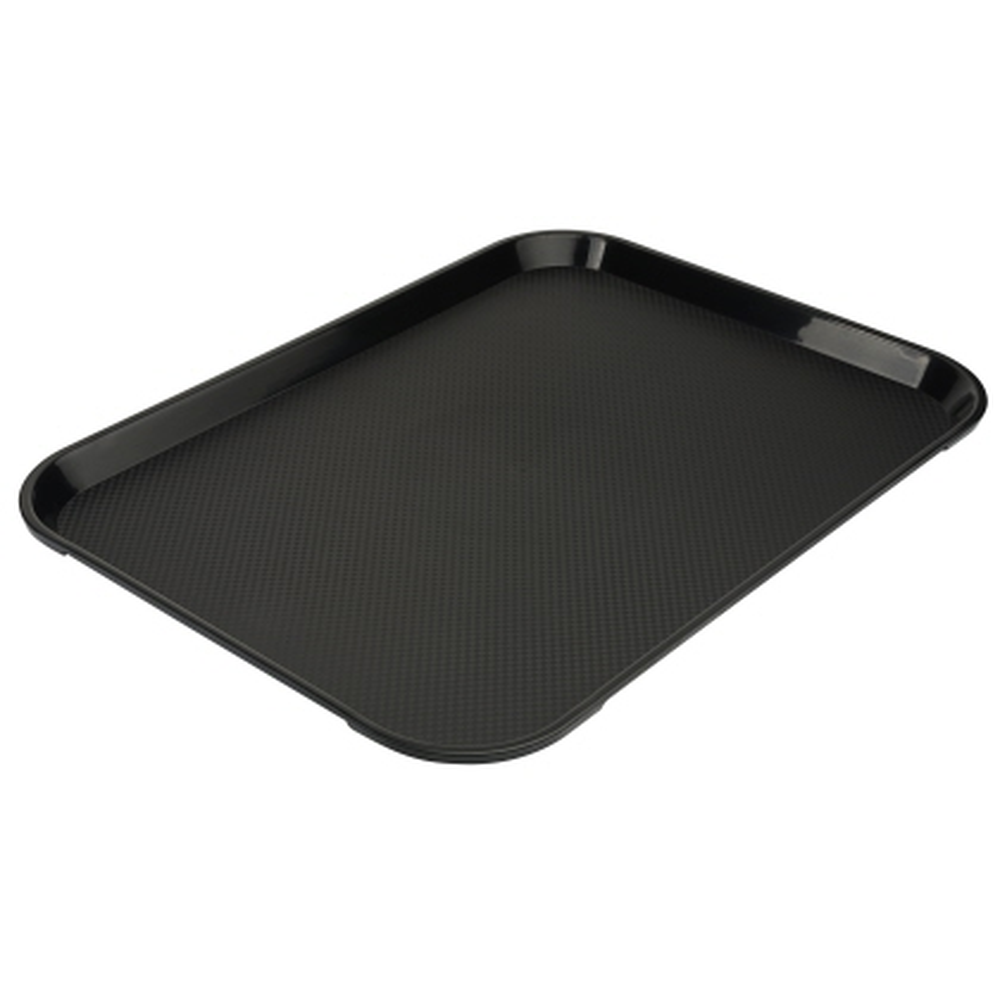 Contacto Fast Food Tablett 40cm schwarz Polypropylen schwarz, 40x30cm