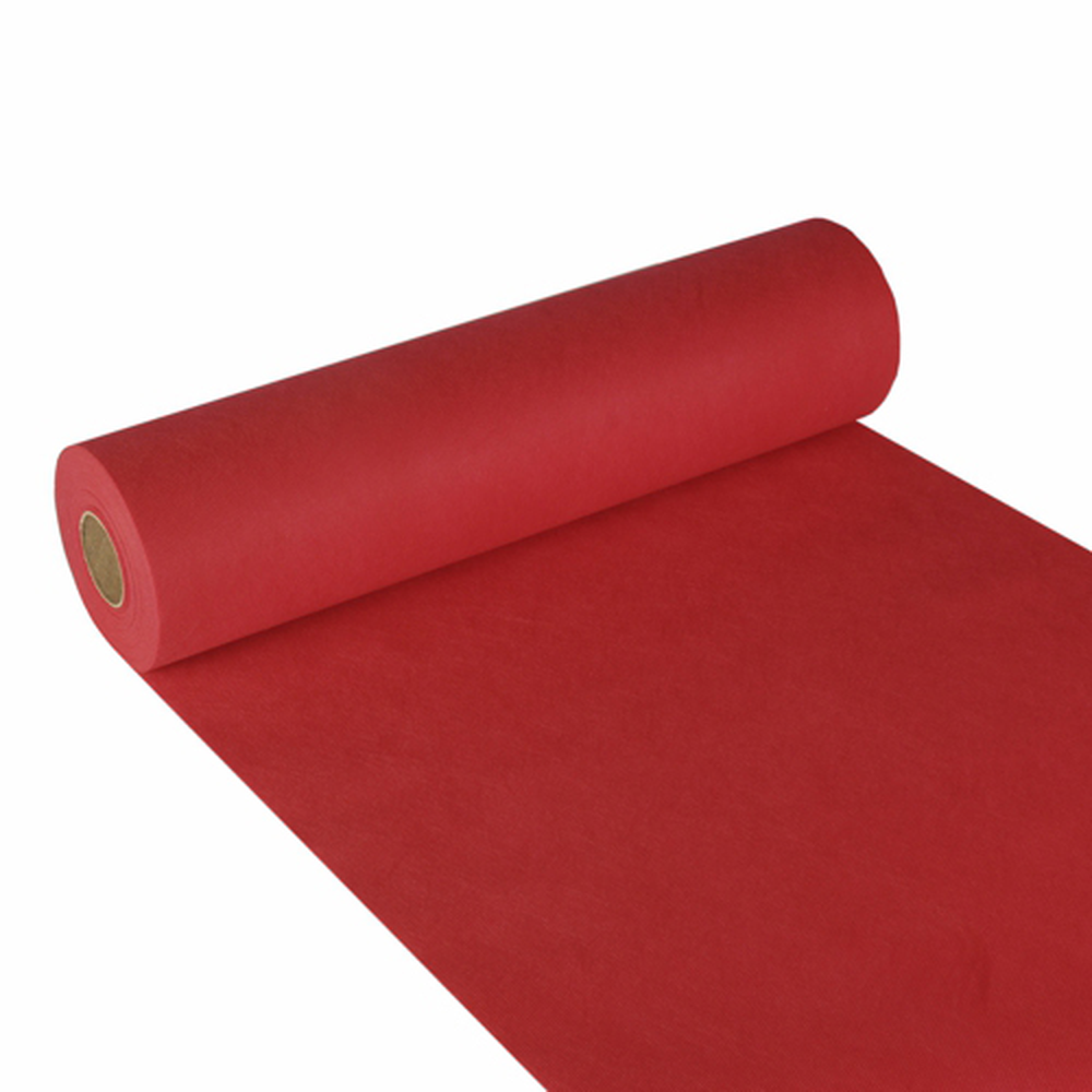 Papstar Tischläufer, stoffähnlich, Vlies "soft selection" 24 m x 40 cm rot