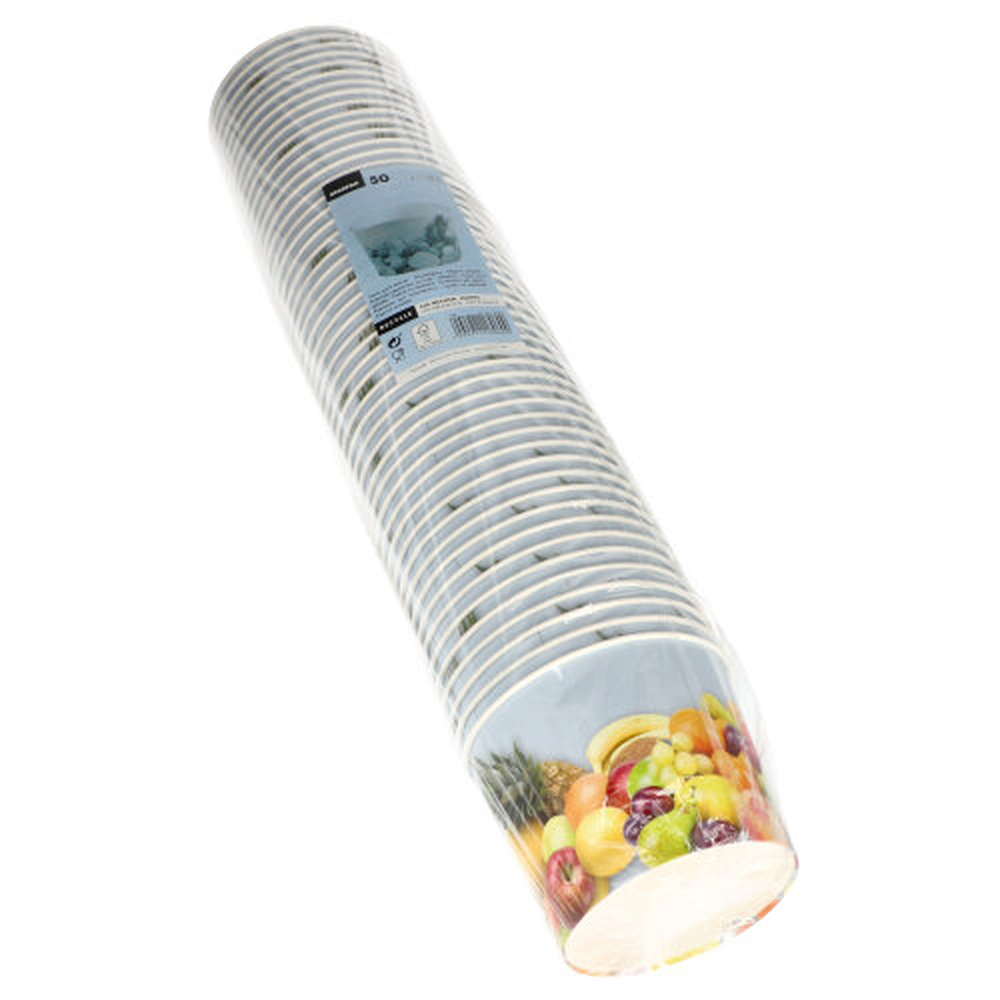 Papstar Eisbecher, Pappe rund 500 ml Ø 11 cm · 8,3 cm "Früchte"