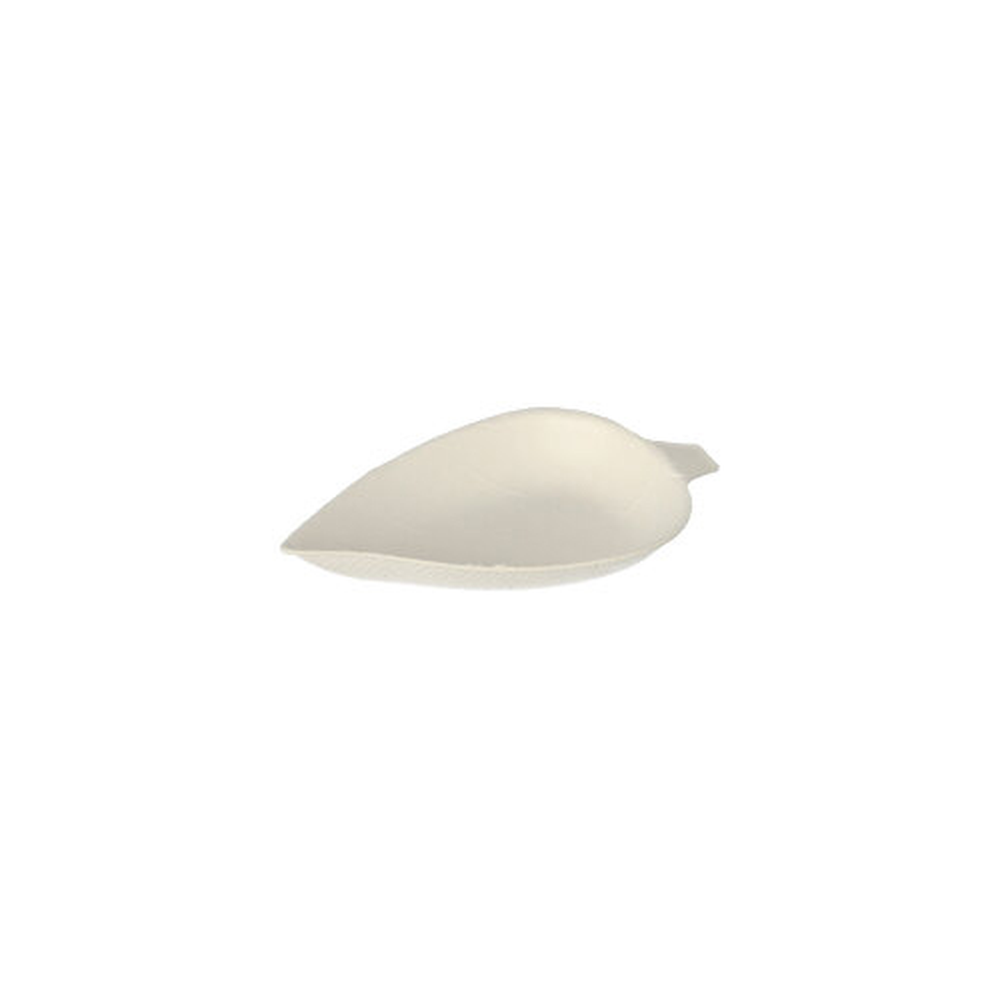 Papstar Fingerfood - Teller, Zuckerrohr "pure" 1,2 cm x 6 cm x 8 cm weiss "Leaf"