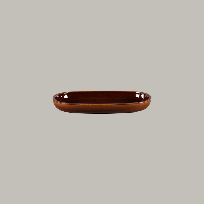  RAK Platte oval - honey Länge: 23 cm / Breite: 15 cm / Höhe : 3.1 cm