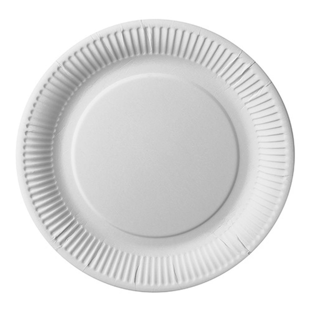Papstar Teller, Pappe "pure" rund Ø 26 cm weiss
