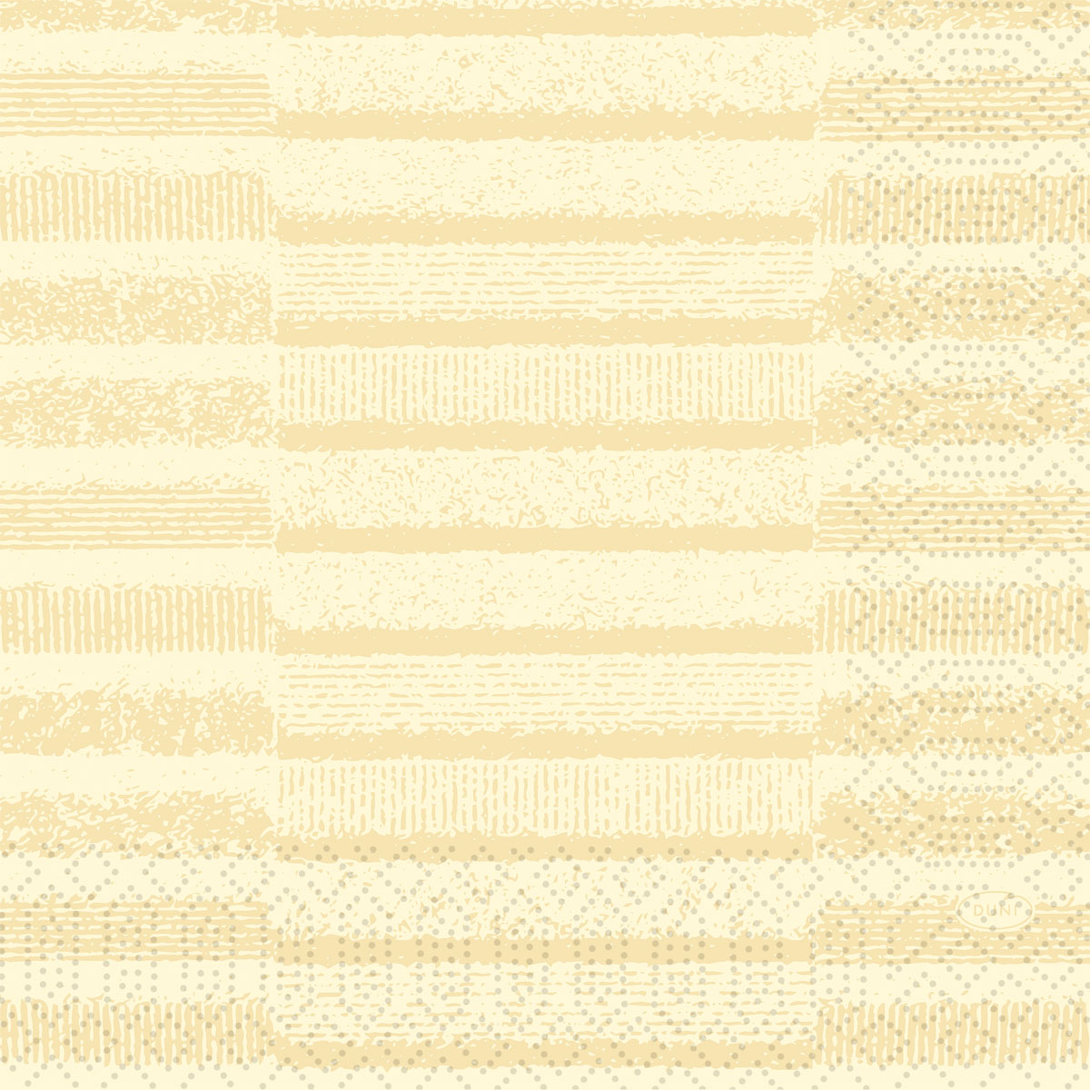Duni Motiv-Zelltuchservietten 33 x 33 cm 3-lagig 1/4-Falz Tessuto cream