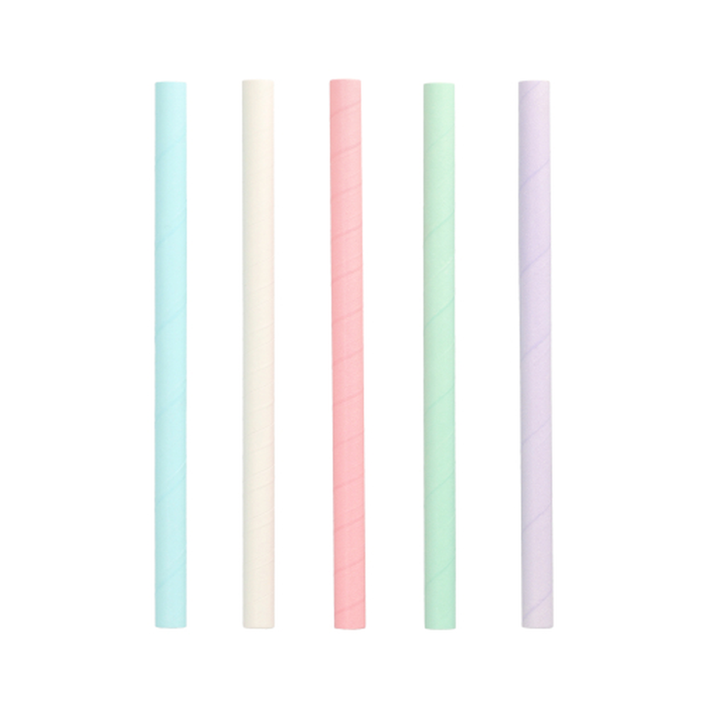 Papstar Bubble Tea Halme Papier Ø 12 mm · 20 cm farbig sortiert