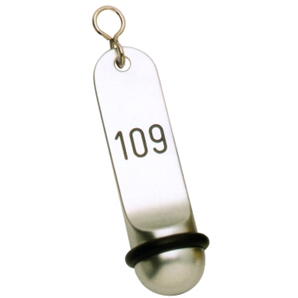 Contacto Hotel-Schlüsselanhänger 11,5 cm, Leichtmetall eloxiert