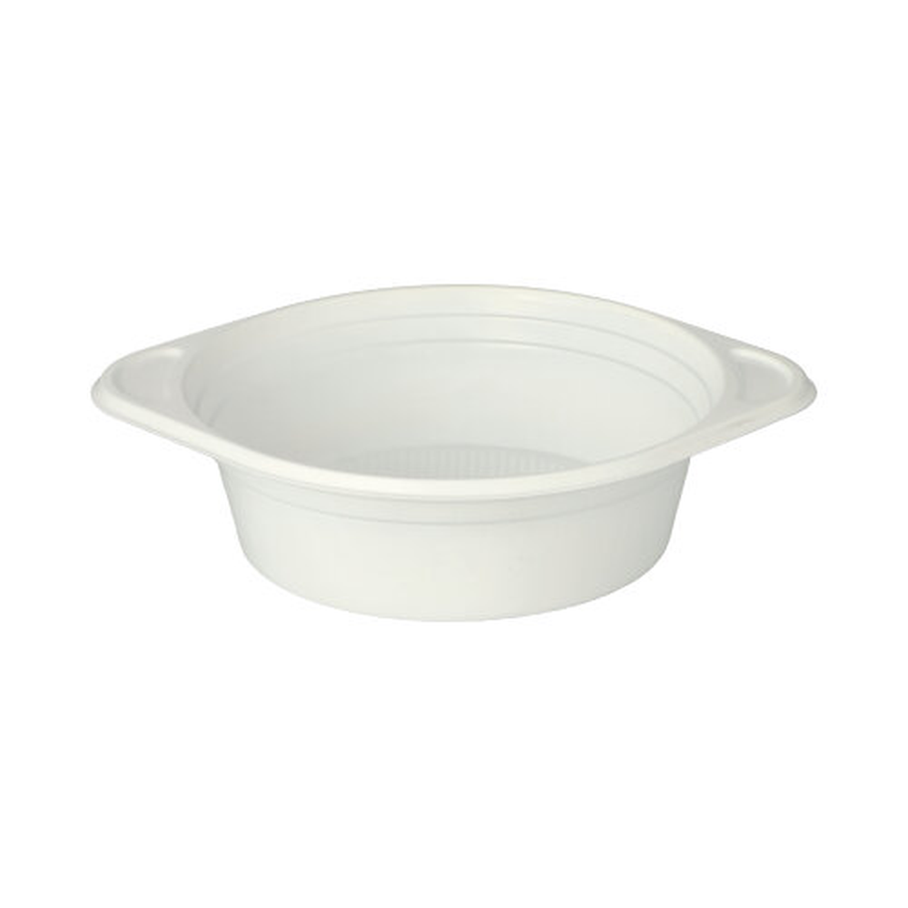 Papstar Suppenschalen, PP rund 500 ml Ø 15,6 cm · 4,5 cm weiss mit Anfasser