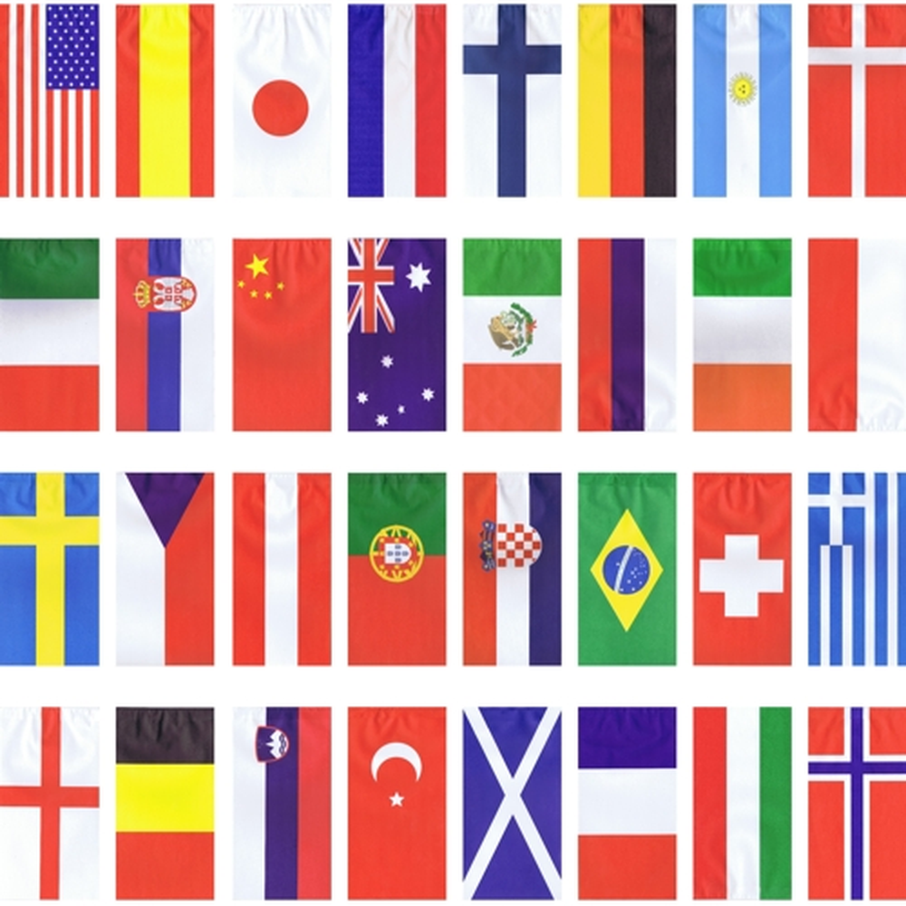 Papstar Flaggenkette, Papier 10 m "32 Nations" schwer entflammbar