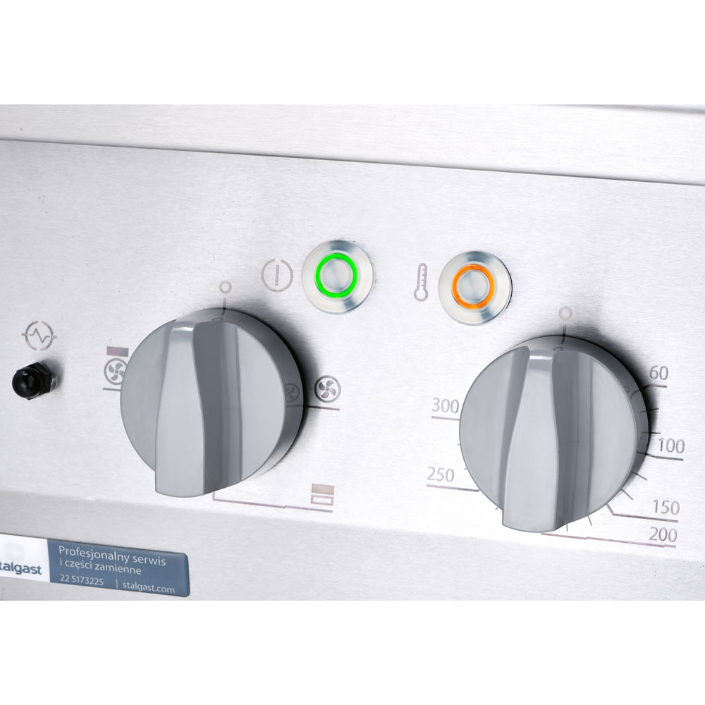 Stalgast Gasherd ECO 6 Brenner mit Elektro-Heißluftofen (600 x 400 mm / GN 1/1) 