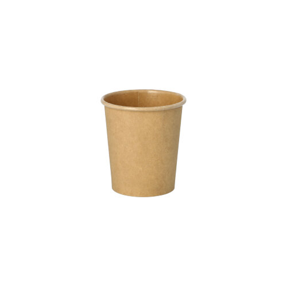 Papstar Portionsbecher, Pappe 120 ml Ø 6 cm · 6,6 cm braun