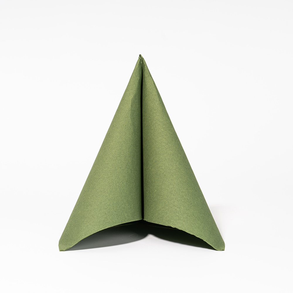 Mank Serviette Basic oliv 40 x 40 cm 1/4 Falz