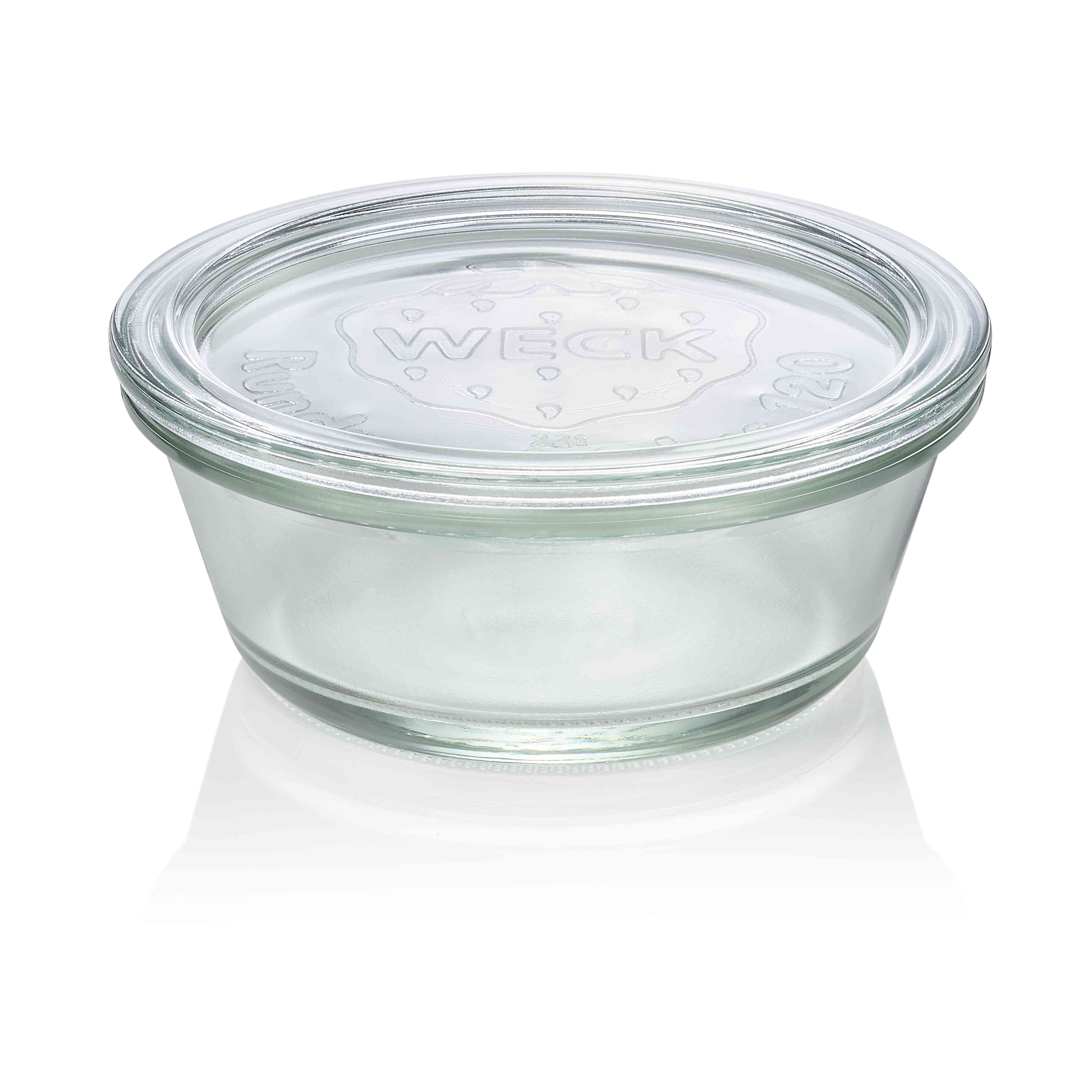 WAS Gourmetglas mit Deckel Weck, 300 ml, Set á 6 Stück, Glas