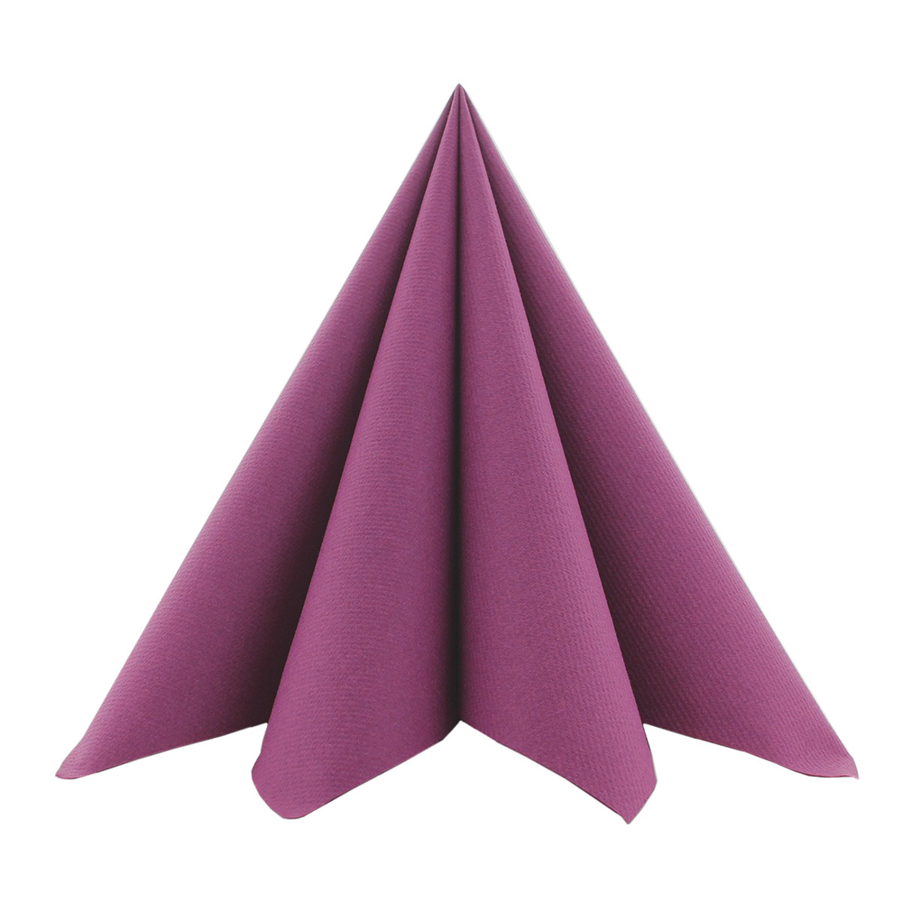 Mank Serviette Basic beere 40 x 40 cm 1/4 Falz