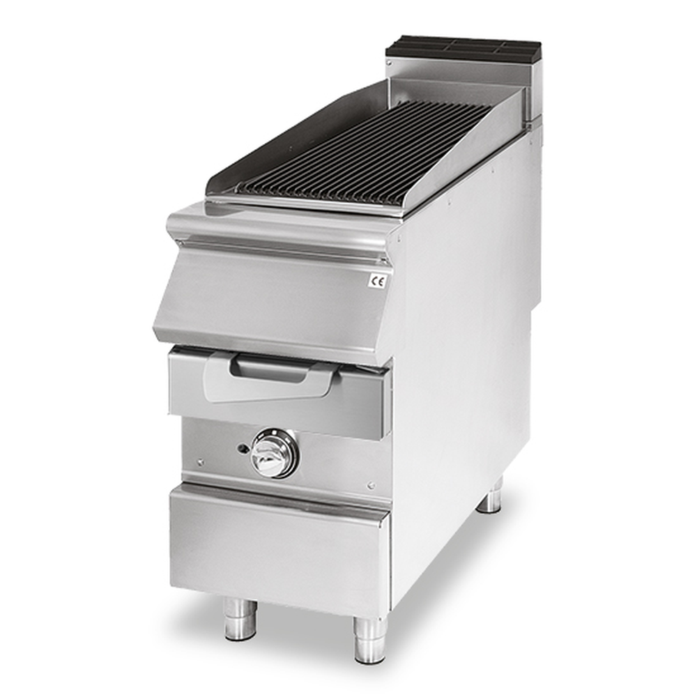 Virtus Gas-Grill, Kochzone in Edelstahl, Fleisch/Fisch