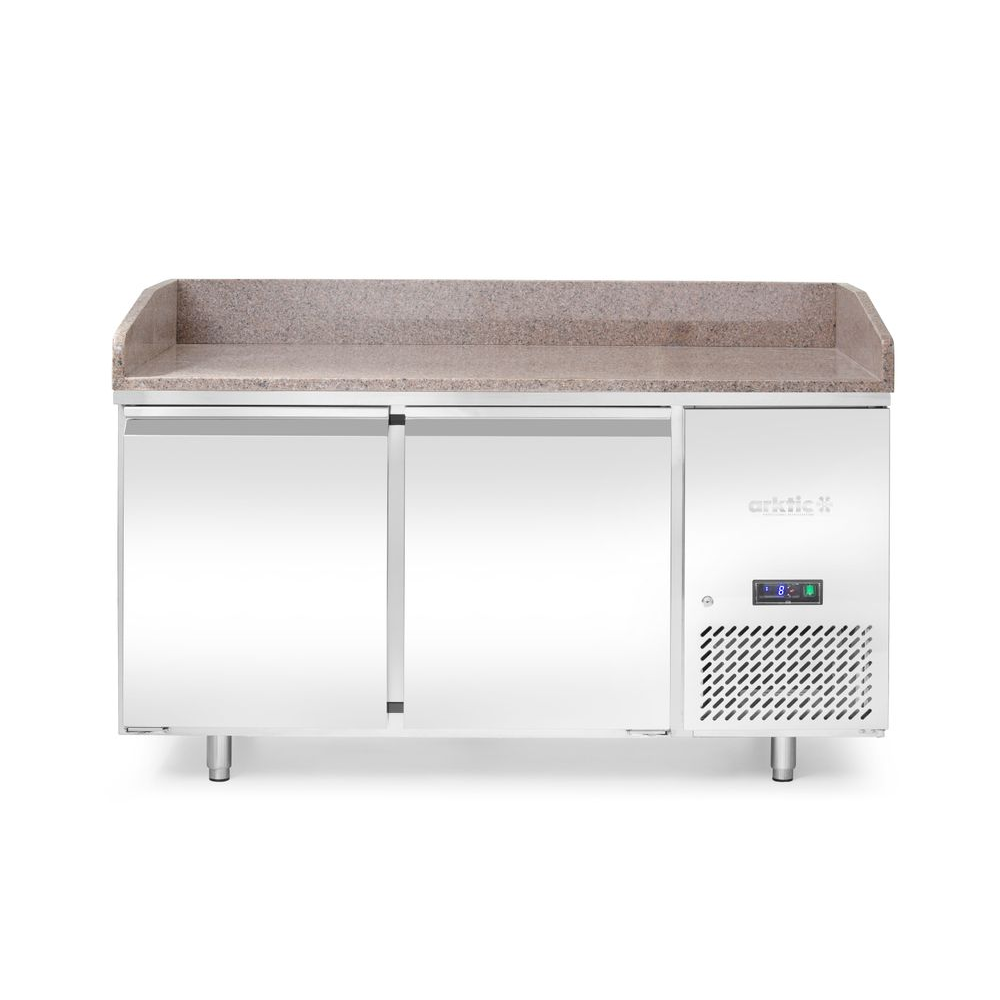 KühlTheke, Metallkonstruktion, Edelstahl, Granitabdeckung, Under-counter