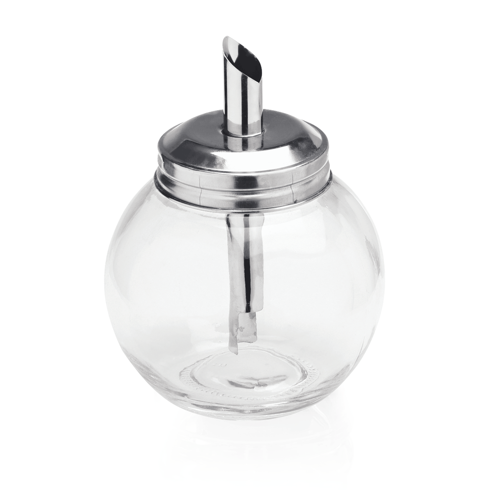 WAS Zuckerspender Set, 260 ml, Ø 8,5 cm, Set á 6 Stück, Edelstahl, Glas