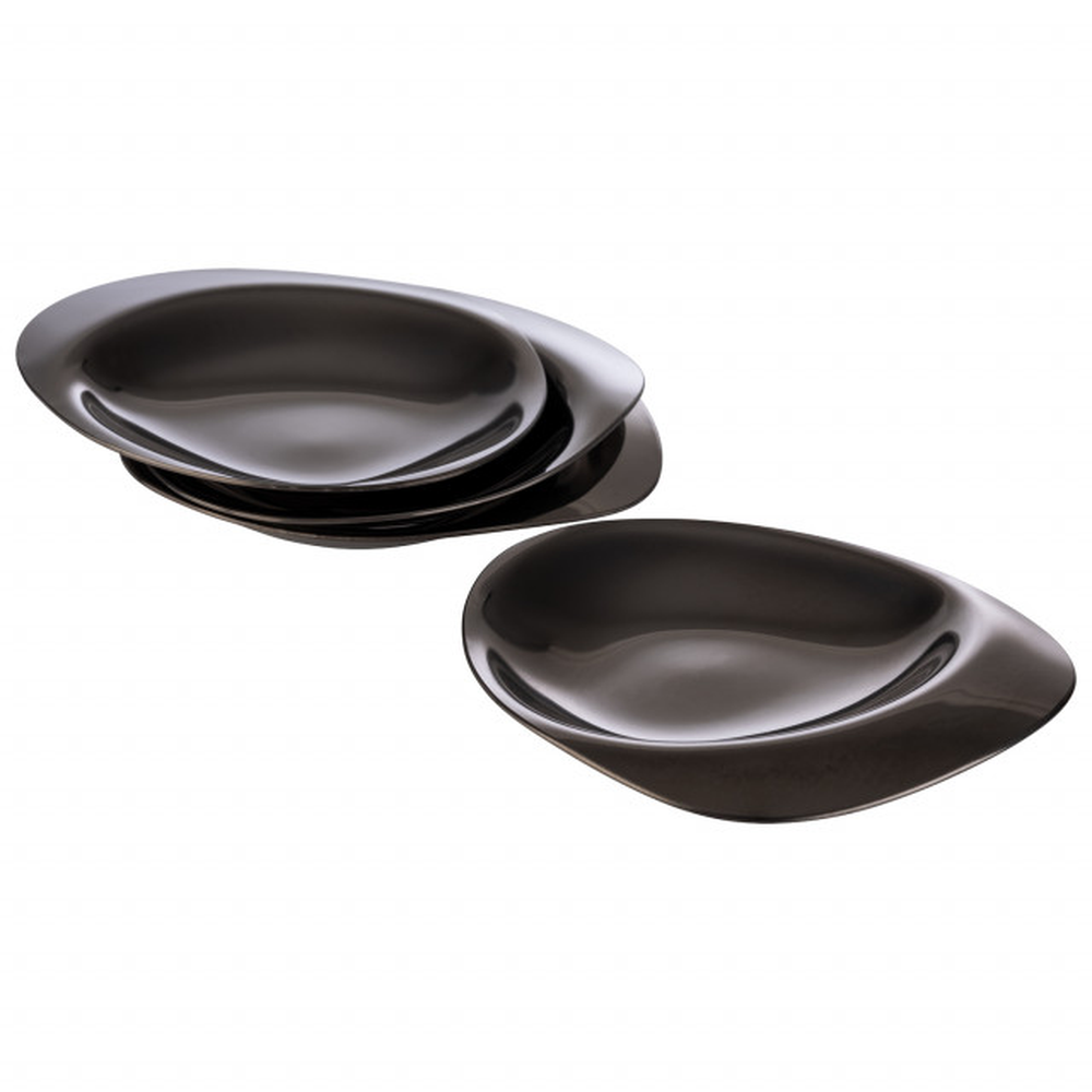 APS Teller, 4er Set -PEBBLES- 8,5 x 8 cm, H: 1 cm