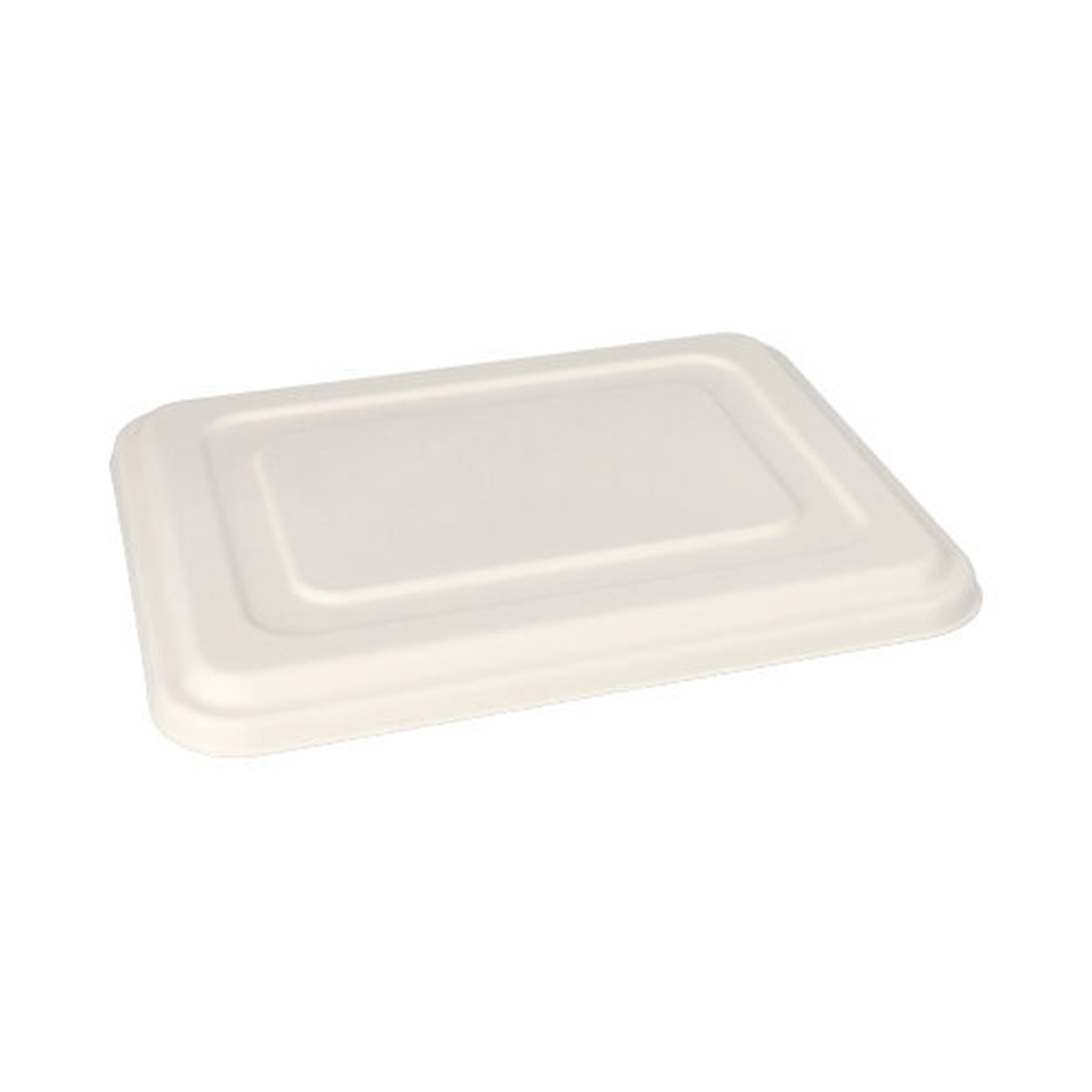 Papstar Deckel, Zuckerrohr "pure" 1,4 cm x 22,5 cm x 29 cm weiss