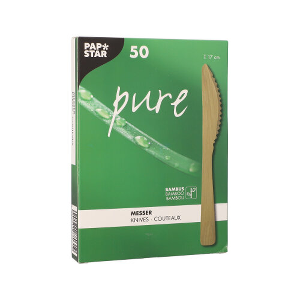 Papstar Messer, aus Bambus "pure" 17 cm