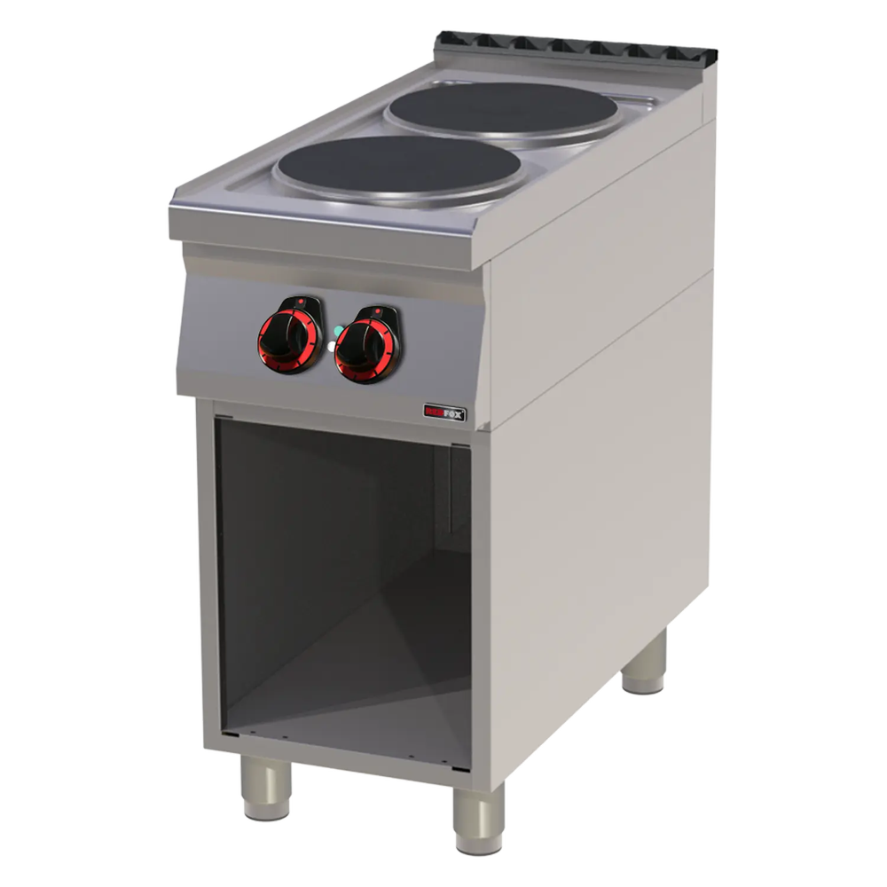 RM Gastro Herd elektrisch 2x Kochfeld mit Unterbau / REDFOX - SP 90/40 E