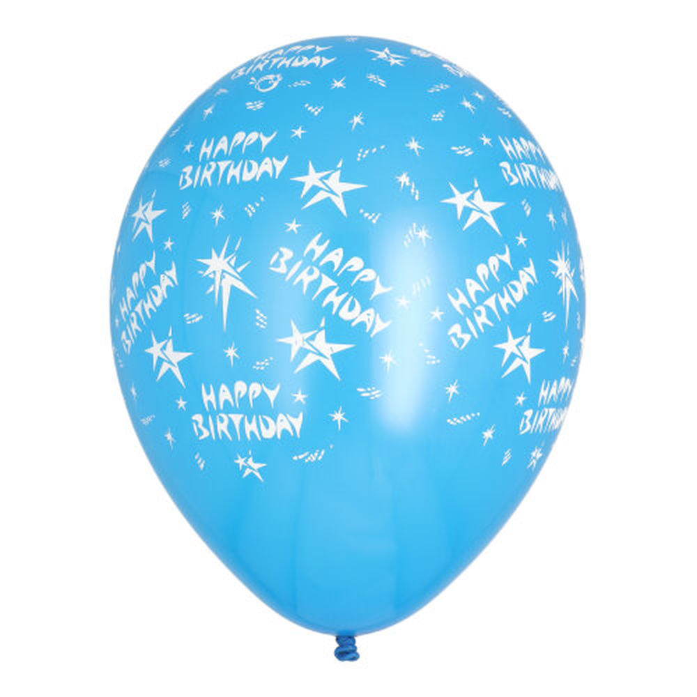 Papstar Luftballons Ø 29 cm farbig sortiert "Happy Birthday"