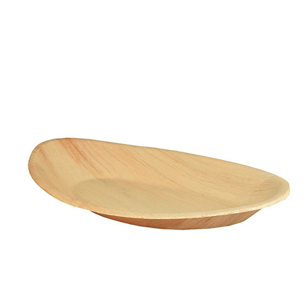 Papstar Teller, Palmblatt "pure" oval 26 cm x 17 cm x 2,5 cm