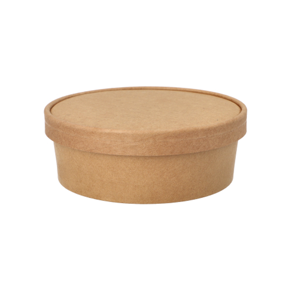 Papstar Salatschalen, Pappe rund 500 ml Ø 15 cm · 4,6 cm braun