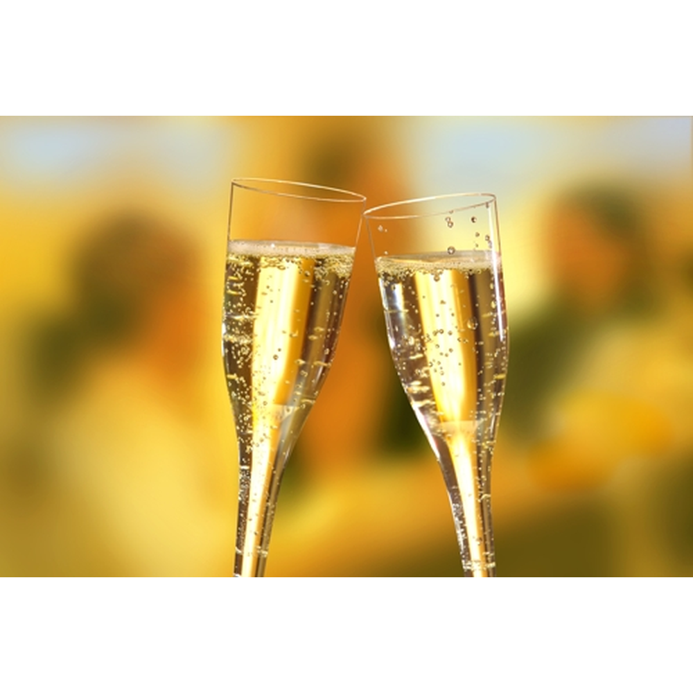 Papstar Stiel-Gläser für Sekt, PS 0,1 l Ø 4,8 cm · 19,9 cm glasklar einteilig