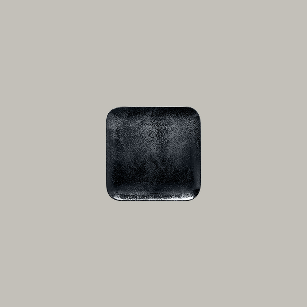 RAK Teller quadratisch Serie: Karbon L 15 cm / W 15 cm / Ht. 1.9 cm