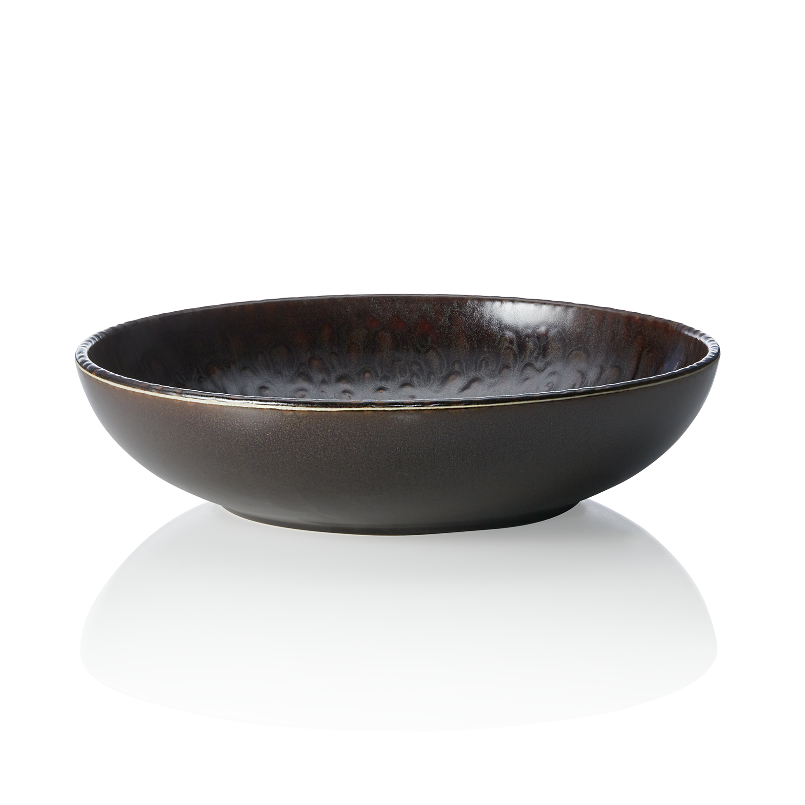 WAS Schale ROCKZZERO, Ø 28 cm, 2 ltr., metallic brown, Steinzeug