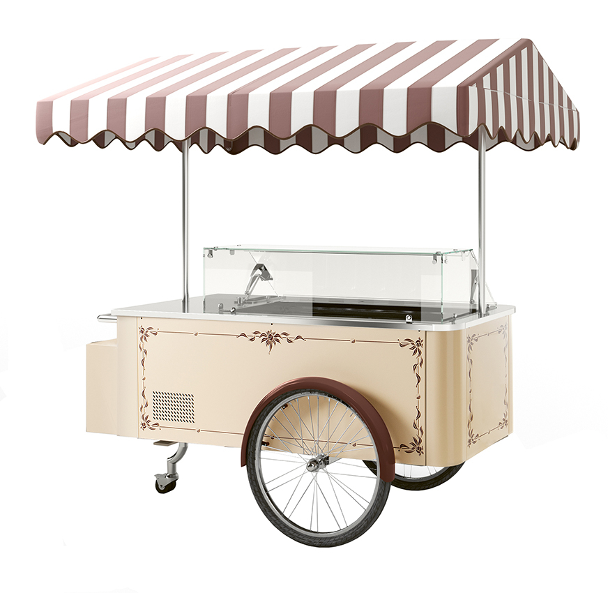Nordcap Speiseeiswagen CARRETTINO BEIGE