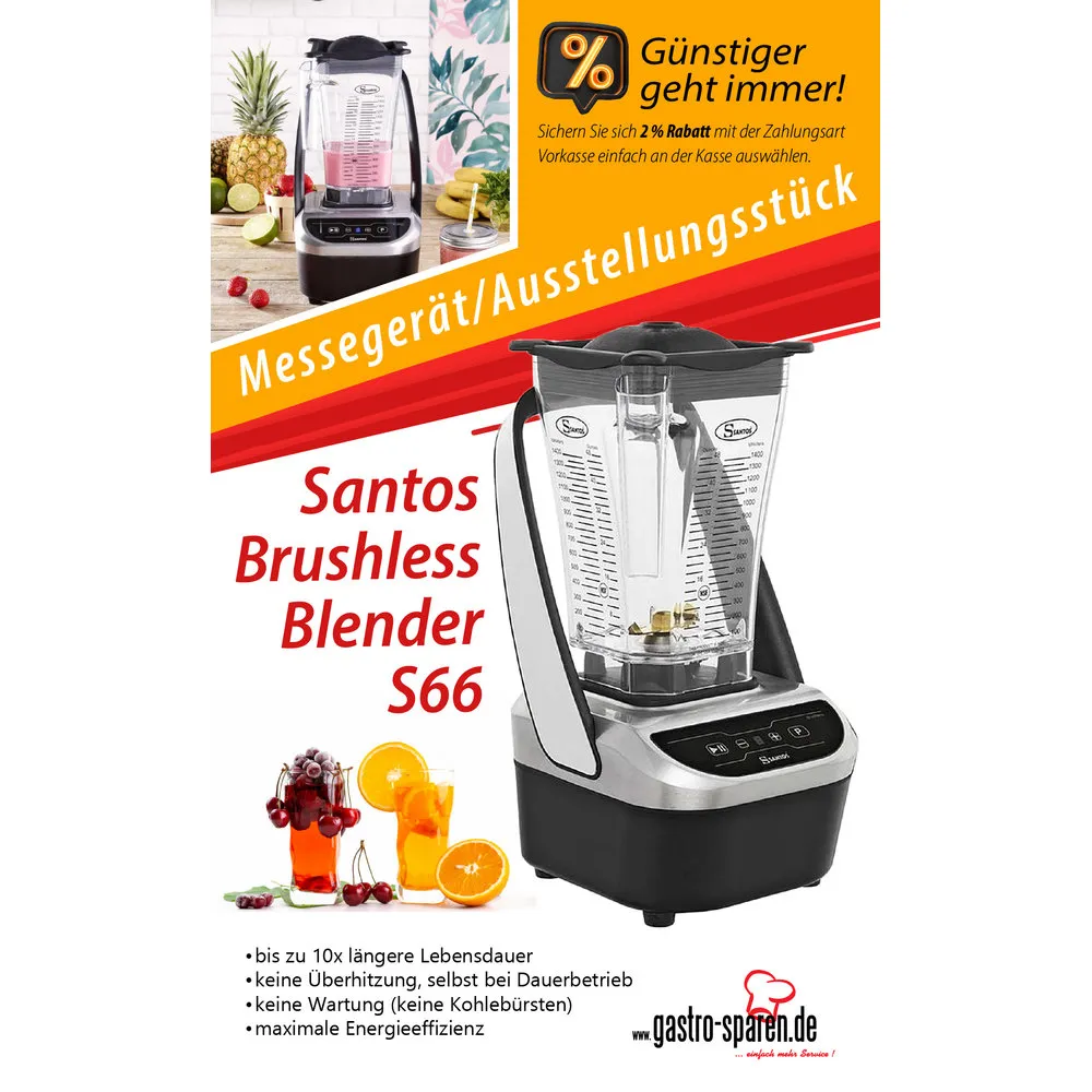 Santos Brushless Blender S66 Messegerät/Ausstellungsstück