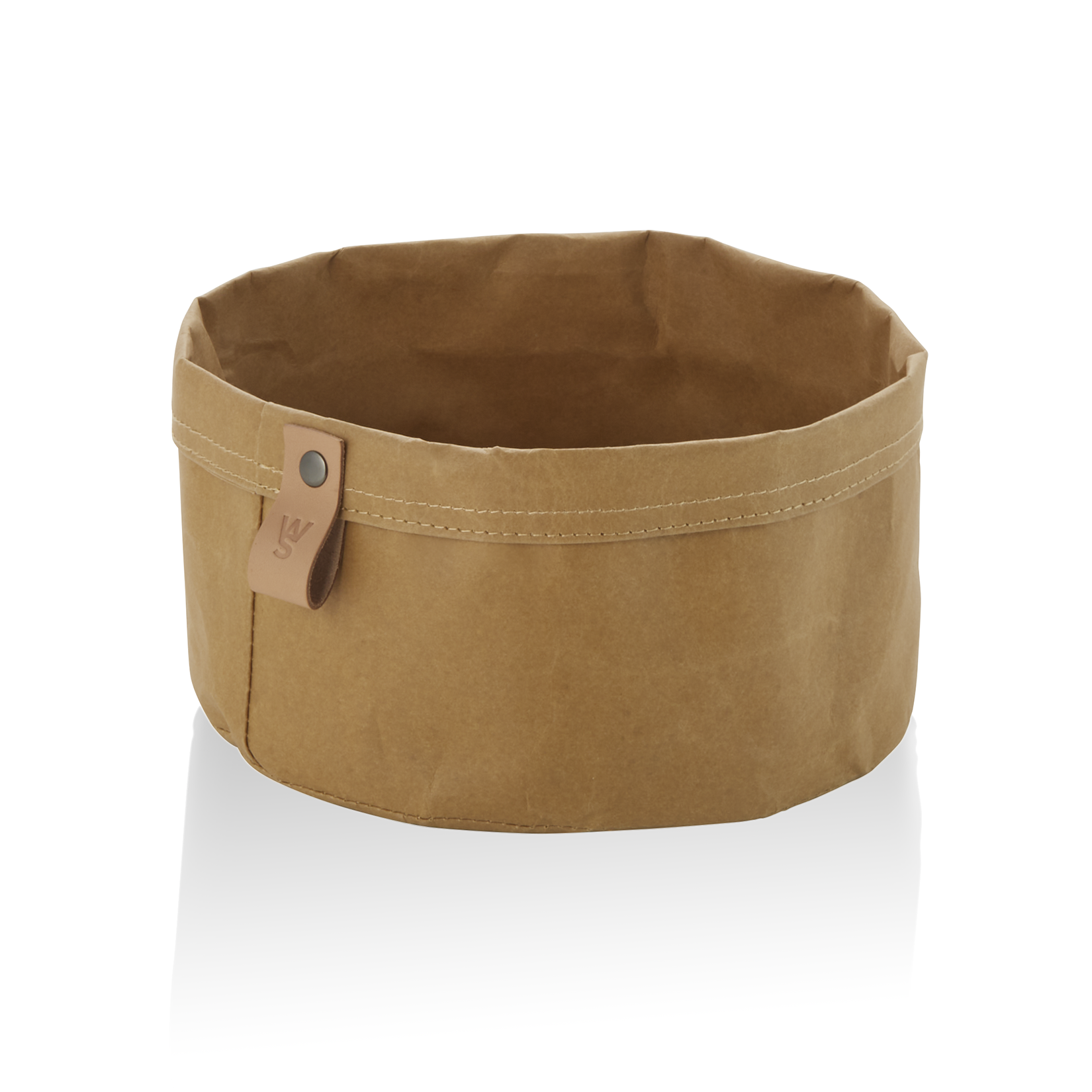 WAS Brottasche CRAFT & CRUMBLE, Ø 20 cm, Höhe 13 cm, khaki, Kraft Paper