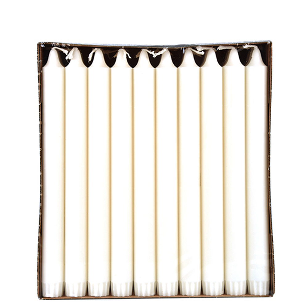 Papstar Kronkerzen Ø 2,2 cm · 24 cm weiss aus 100 % Stearin