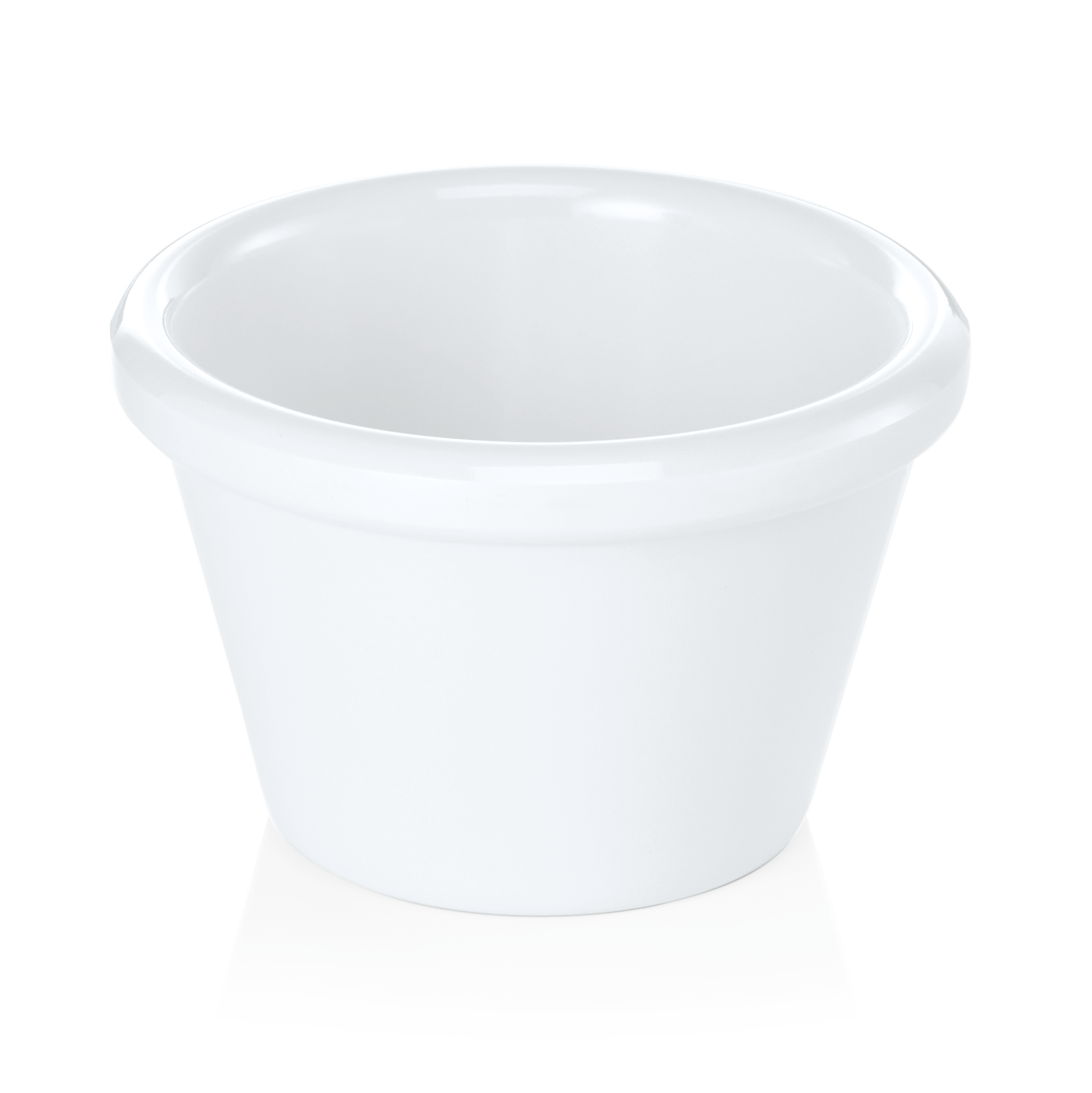 WAS Dipschale Set, glatter Rand, 50 ml, Ø 7 cm, Set á 12 Stück, Melamin