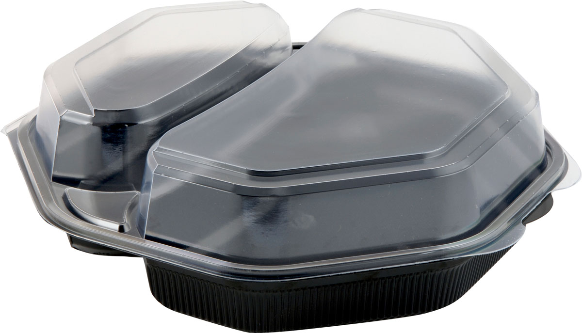 Duni Octaview® (C&C Packung mit 149870) 2-geteilt 230 x 230 x 50 mm