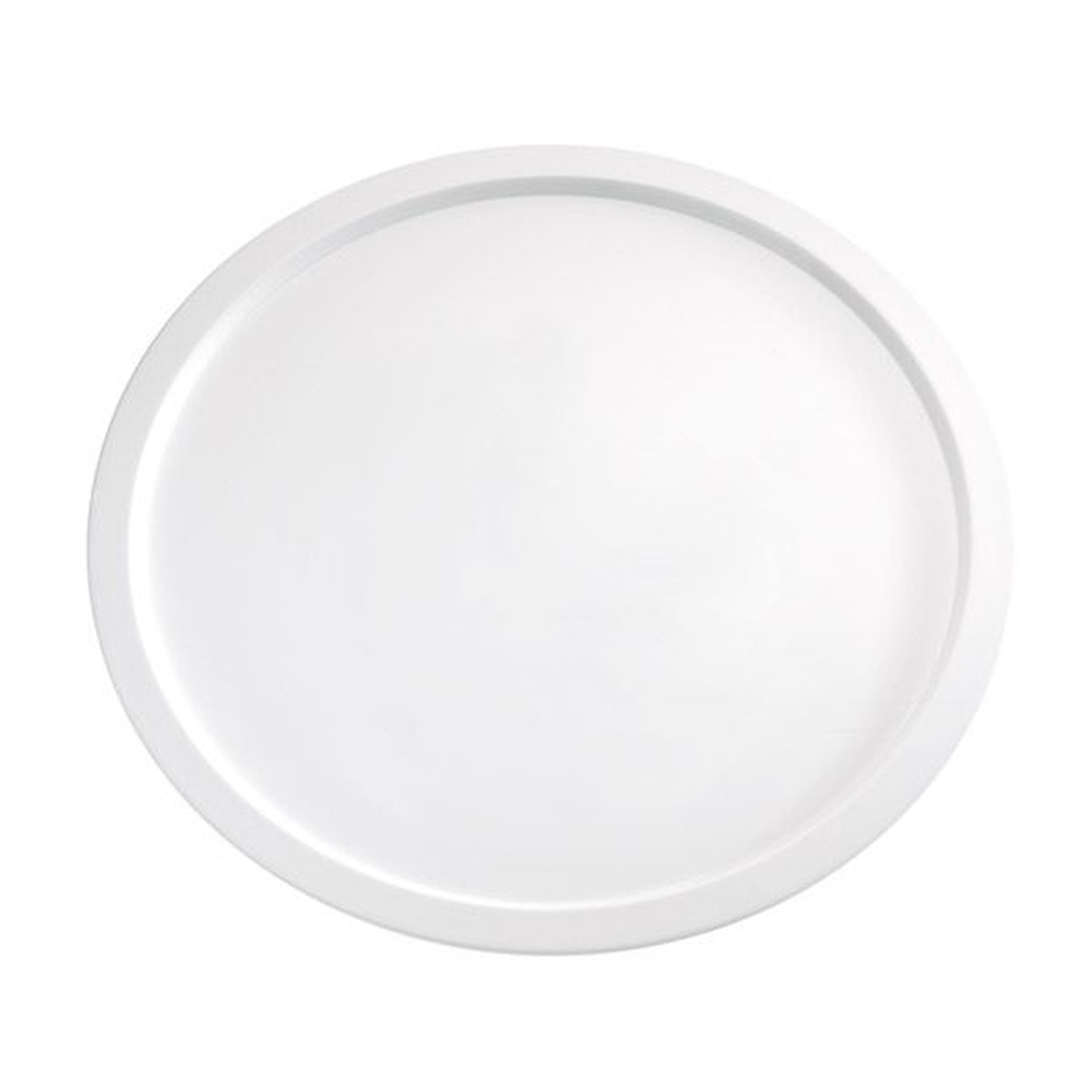 APS Tablett -PURE- Ø 38 cm, H: 2,5 cm , Melamin, weiß