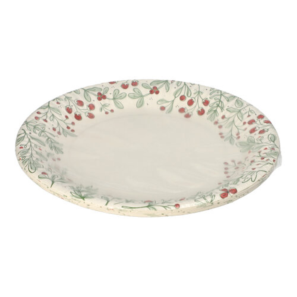 Papstar Teller, Pappe rund Ø 23 cm "Berries"