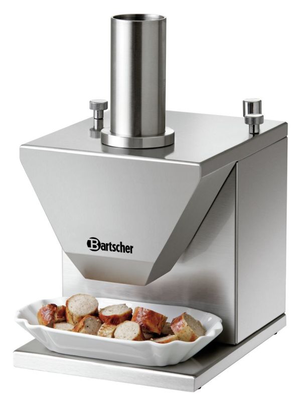 Bartscher Elektro-Currywurst-Schneider mit Doppel- Sichelmesser