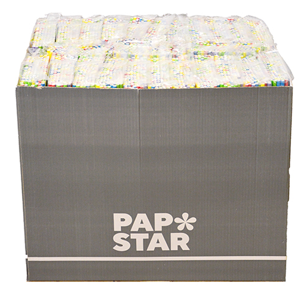 Papstar Shake-Halme, Papier Ø 8 mm · 25 cm farbig sortiert