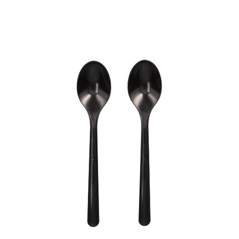 Papstar "Circulware" Mehrweg-Kaffeelöffel PP-MF 13 cm schwarz extra stabil