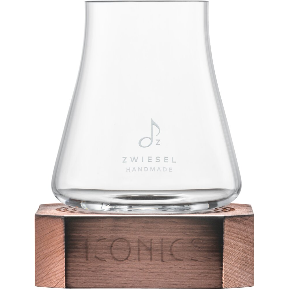 ZwieselGlas Handmade Becher Conics 79 mit Holzsockel