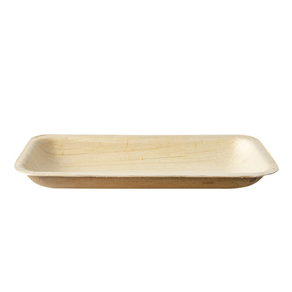 Papstar Tabletts, Palmblatt "pure" eckig 24 cm x 16,5 cm x 2 cm