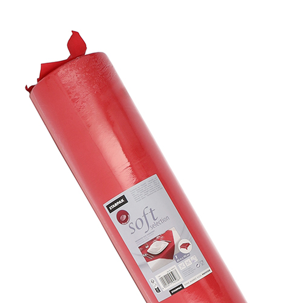 Papstar Tischdecke, stoffähnlich, Vlies "soft selection" 40 m x 0,9 m rot
