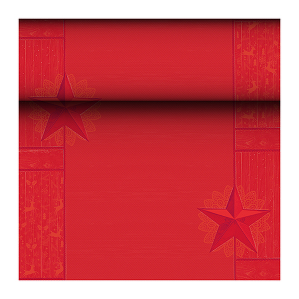 Papstar Tischläufer, Tissue "ROYAL Collection" 24 m x 40 cm rot "Rising Star"