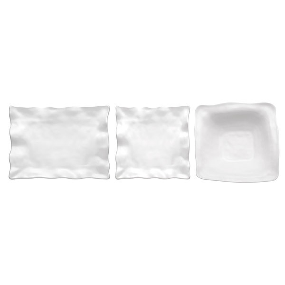 APS Schale -GLOBAL BUFFET- 32,5 x 32,5 cm, H: 12 cm , Melamin, weiß, 3 Liter