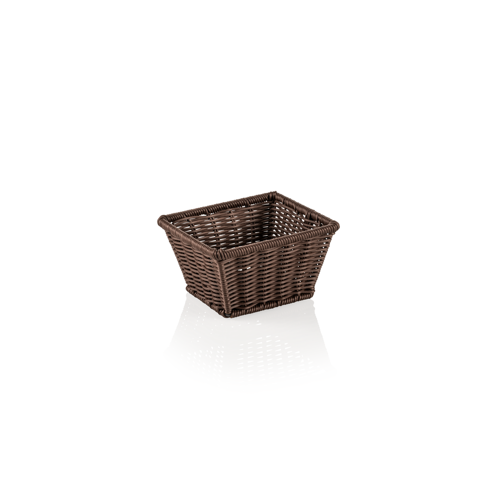 WAS GN Korb 1/6 WEAVER PRO GN Körbe, braun, Polypropylen, Chromnickelstahl 18/10