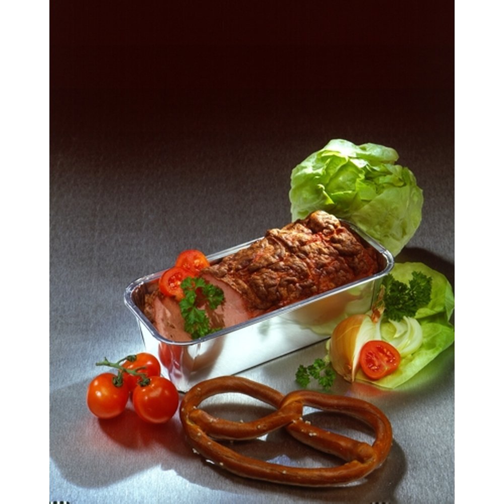 Papstar Kastenformen, Alu eckig 1,09 l 6 cm x 10,2 cm x 23 cm