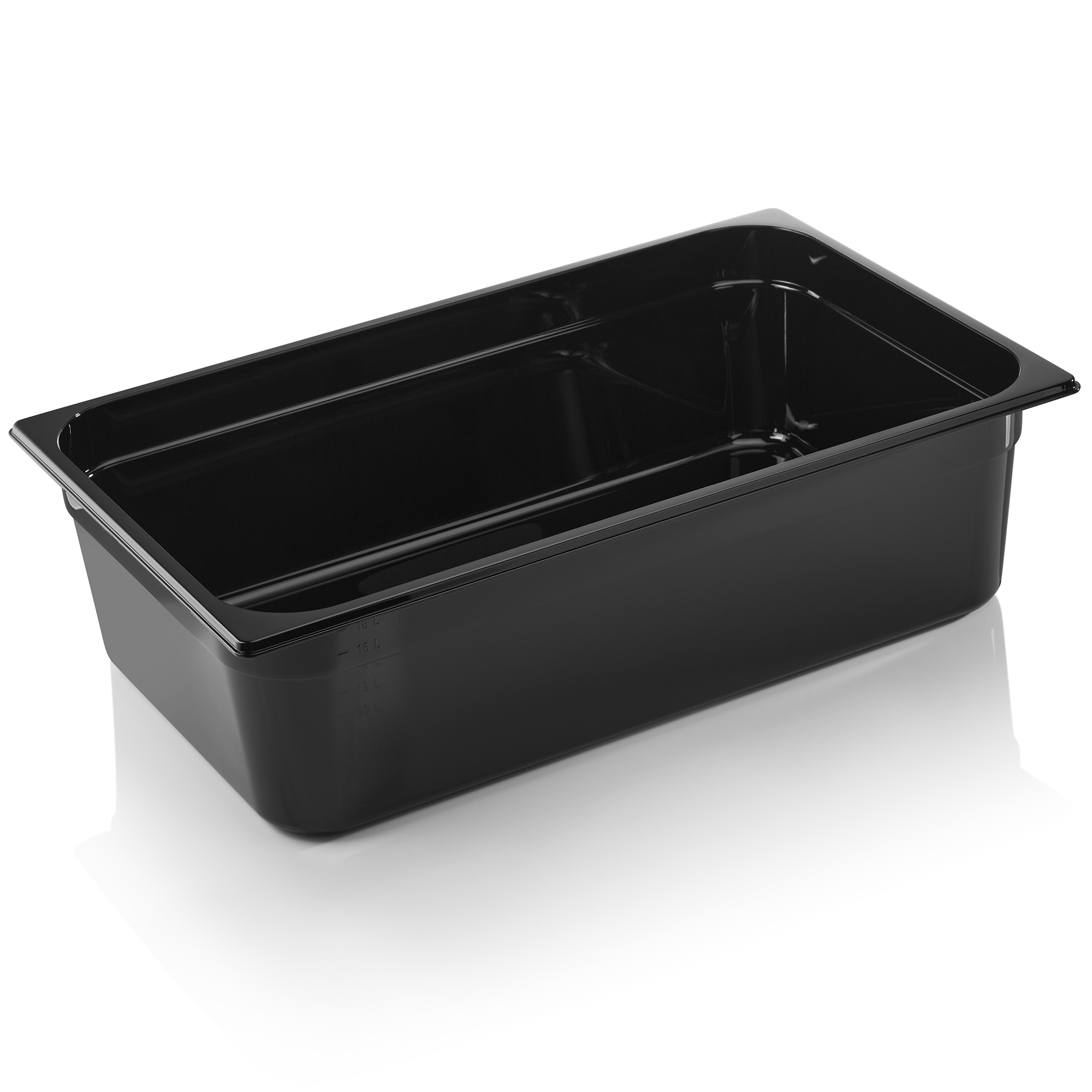 WAS GN Behälter GN 96 BLACK 1/1-150 mm, schwarz, Polycarbonat