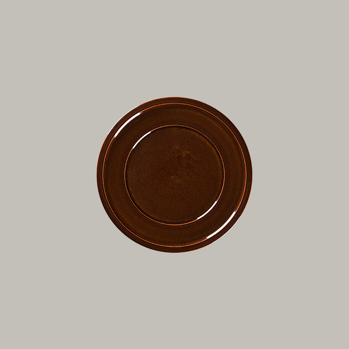 RAK Teller flach mit Rand - honey  Serie: Ease Ø 23.7 cm / Ht. 2.2 cm