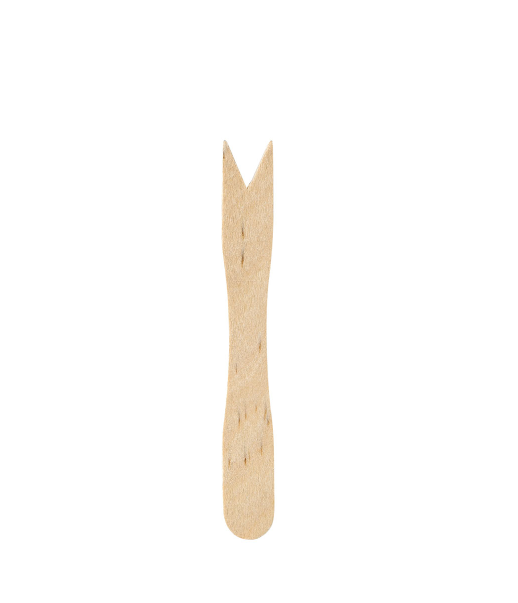 Duni Pommesgabel 85mm, Holz ungewachst 85 mm